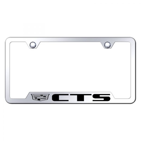 Autogold® - License Plate Frame with Laser Etched CTS New Logo and Cut-Out