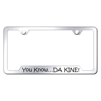 Autogold® - License Plate Frame with Laser Etched You Know… DA KINE! and Cut-Out