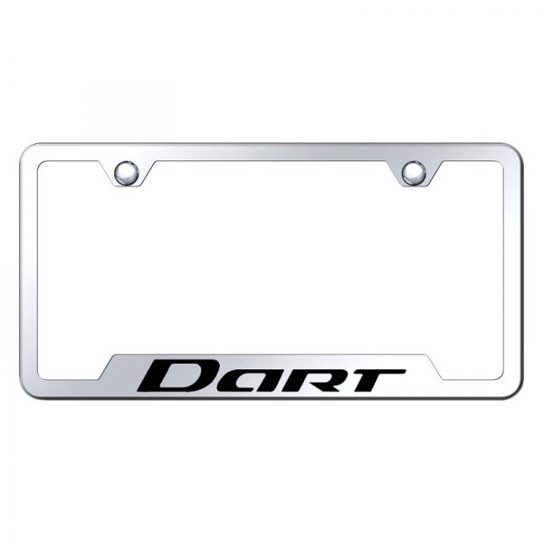 Autogold® - License Plate Frame with Laser Etched Dart Logo and Cut-Out