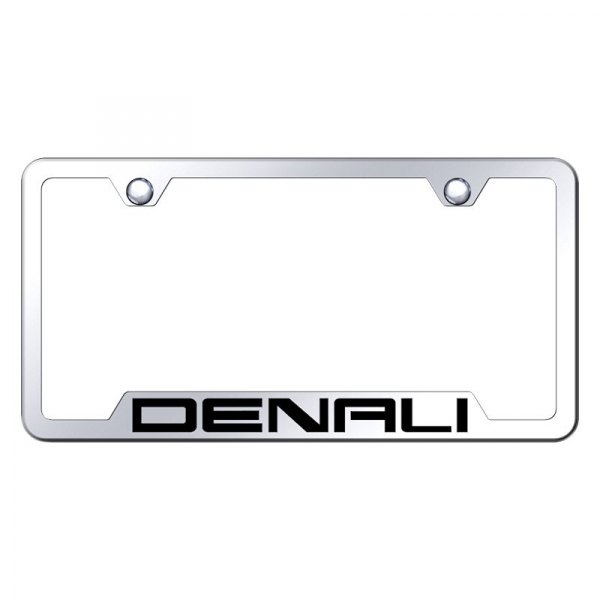 Autogold® - License Plate Frame with Laser Etched Denali Logo and Cut-Out