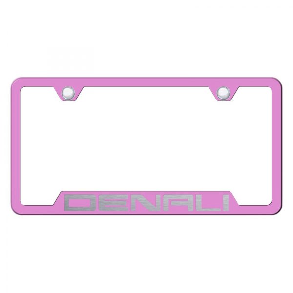 Autogold® - License Plate Frame with Laser Etched Denali Logo and Cut-Out