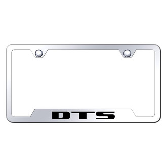Autogold® - Chrome License Plate Frame with Laser Etched DTS Logo and Cut-Out