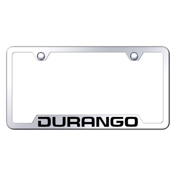 Autogold® - License Plate Frame with Laser Etched Durango Logo and Cut-Out