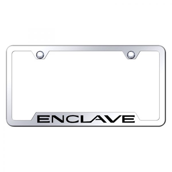 Autogold® - License Plate Frame with Laser Etched Enclave Logo and Cut-Out