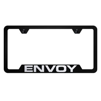 Autogold® - Black License Plate Frame with Laser Etched Envoy Logo and Cut-Out