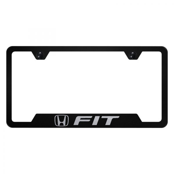 Autogold® - License Plate Frame with Laser Etched Fit Logo and Cut-Out