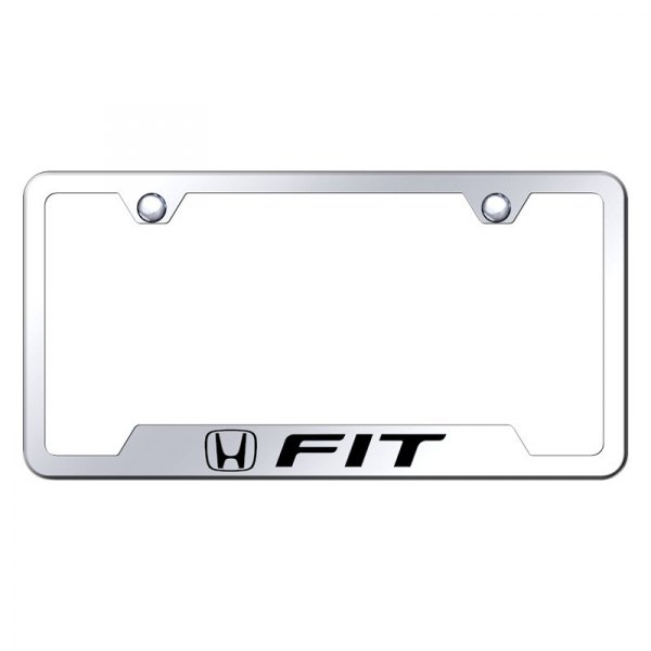 Autogold® - License Plate Frame with Laser Etched Fit Logo and Cut-Out