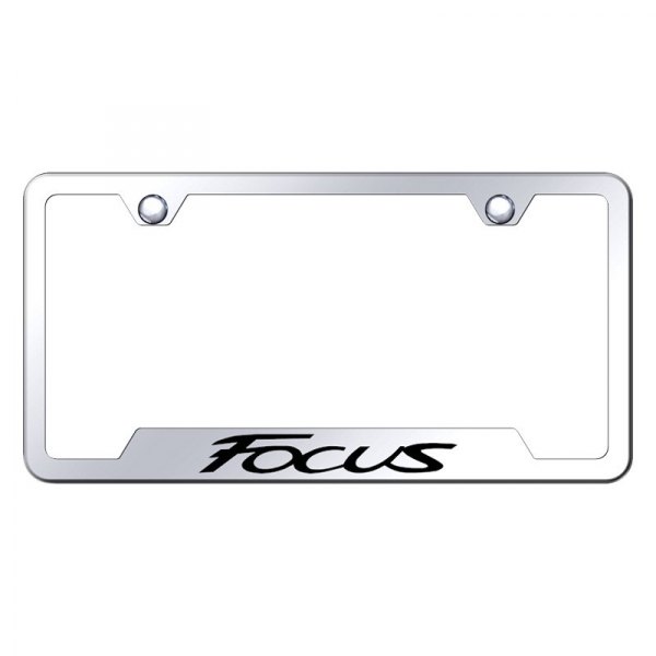 Autogold® - License Plate Frame with Laser Etched Focus Logo and Cut-Out