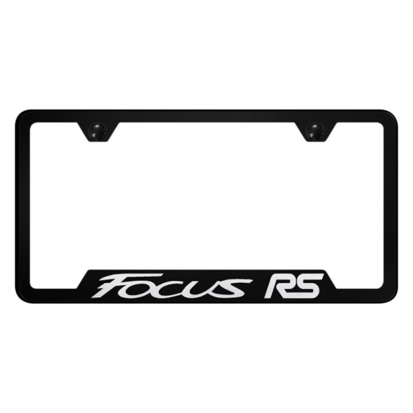 Autogold® - License Plate Frame with Laser Etched Focus RS Logo and Cut-Out