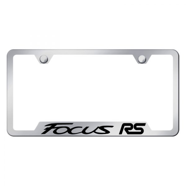 Autogold® - License Plate Frame with Laser Etched Focus RS Logo and Cut-Out