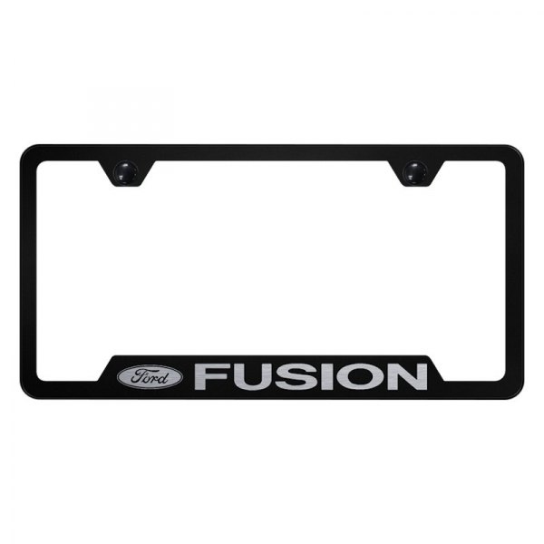 Autogold® - License Plate Frame with Laser Etched Fusion Logo and Cut-Out