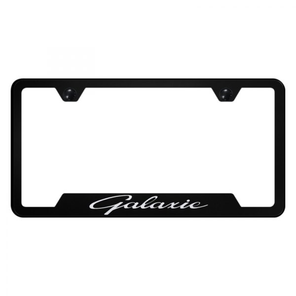 Autogold® - License Plate Frame with Laser Etched Galaxie Logo and Cut-Out