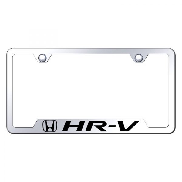Autogold® - License Plate Frame with Laser Etched HR-V Logo and Cut-Out