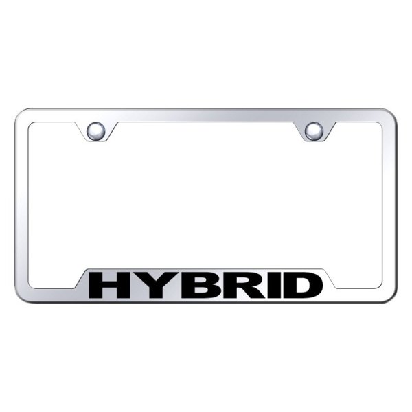 Autogold® - License Plate Frame with Laser Etched Hybrid Logo and Cut-Out