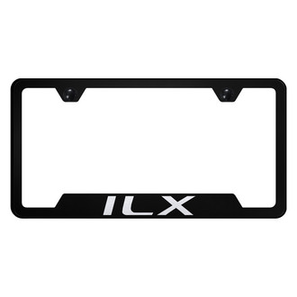 Autogold® - Black License Plate Frame with Laser Etched ILX Logo and Cut-Out