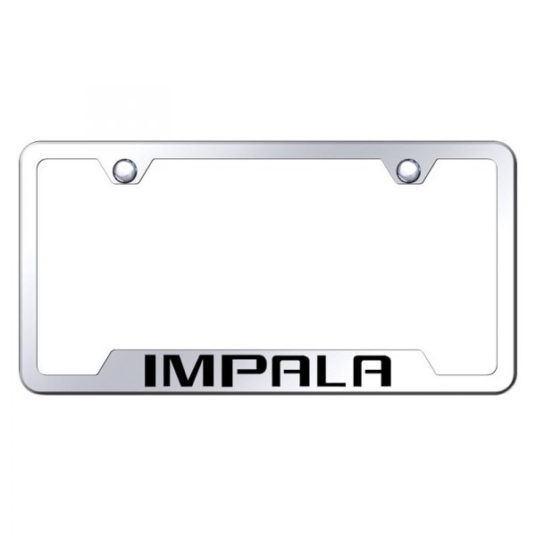 Autogold® - License Plate Frame with Laser Etched Impala Logo and Cut-Out