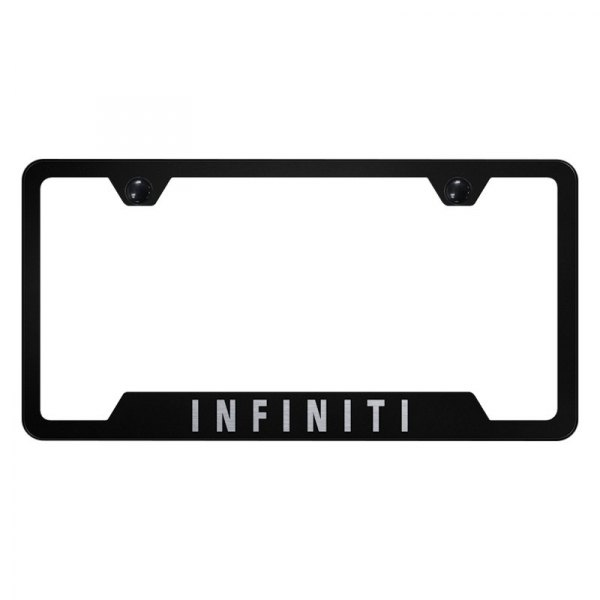 Autogold® - License Plate Frame with Laser Etched Infiniti Logo and Cut-Out