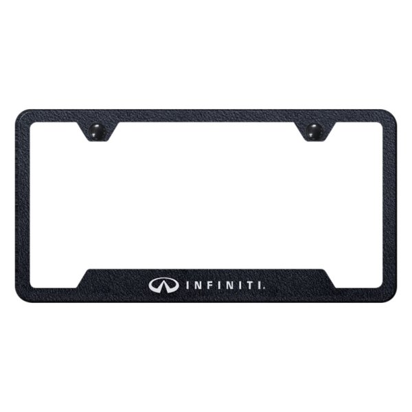 Autogold® - License Plate Frame with Laser Etched Infiniti Logo and Cut-Out