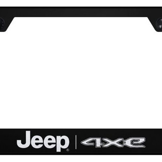 Autogold® - License Plate Frame with Laser Etched Jeep 4xe Logo