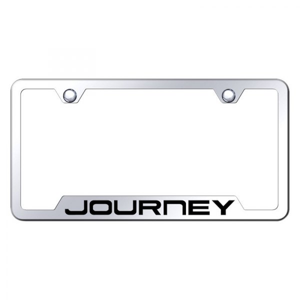 Autogold® - License Plate Frame with Laser Etched Journey Logo and Cut-Out