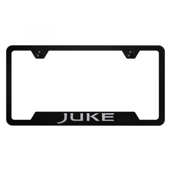Autogold® - License Plate Frame with Laser Etched Juke Logo and Cut-Out