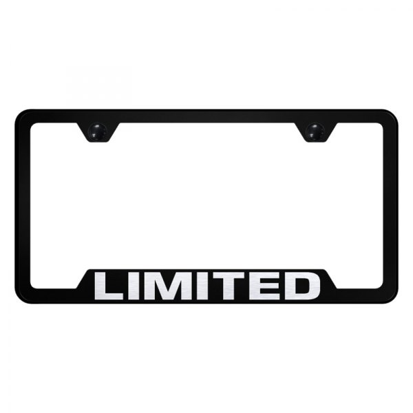 Autogold® - License Plate Frame with Laser Etched Limited Logo and Cut-Out