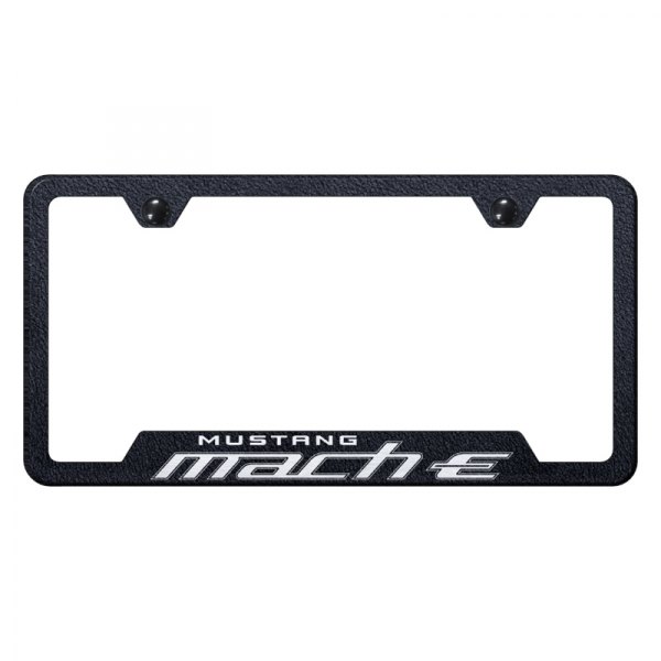 Autogold® - License Plate Frame with Laser Etched Mach-E Logo and Cut-Out