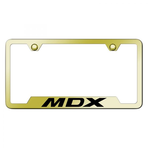 Autogold® - License Plate Frame with Laser Etched MDX Logo and Cut-Out