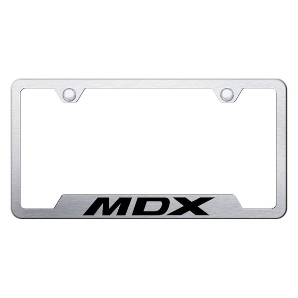 Autogold® - License Plate Frame with Laser Etched MDX Logo and Cut-Out