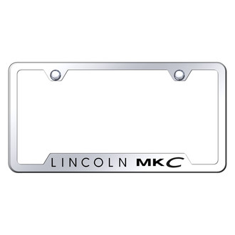 Autogold® - Chrome License Plate Frame with Laser Etched MKC Logo and Cut-Out