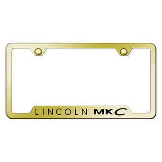 Autogold® - Gold License Plate Frame with Laser Etched MKC Logo and Cut-Out