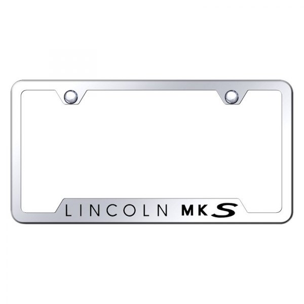Autogold® - License Plate Frame with Laser Etched MKS Logo and Cut-Out