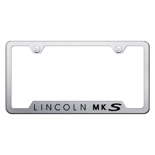 Autogold® - License Plate Frame with Laser Etched MKS Logo and Cut-Out