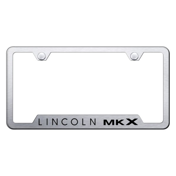 Autogold® - License Plate Frame with Laser Etched MKX Logo and Cut-Out