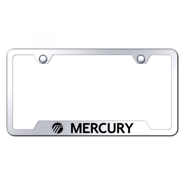 Autogold® - License Plate Frame with Laser Etched Mercury Logo and Cut-Out