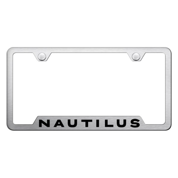 Autogold® - License Plate Frame with Laser Etched Nautilus Logo and Cut-Out
