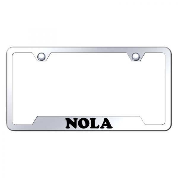 Autogold® - License Plate Frame with Laser Etched NOLA Logo and Cut-Out