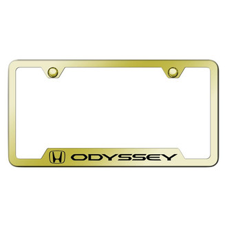 Autogold® - Gold License Plate Frame with Laser Etched Odyssey Logo and Cut-Out