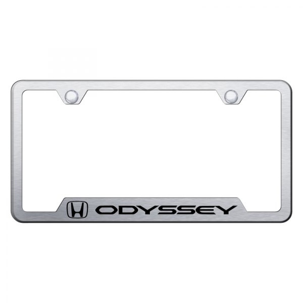 Autogold® - License Plate Frame with Laser Etched Odyssey Logo and Cut-Out