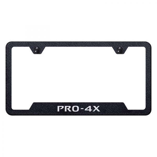 Autogold® - License Plate Frame with Laser Etched PRO-4X Logo and Cut-Out