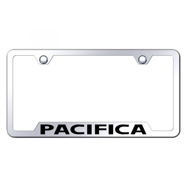 Autogold® - License Plate Frame with Laser Etched Pacifica Logo and Cut-Out