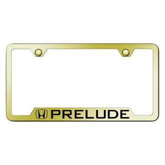 Autogold® - Gold License Plate Frame with Laser Etched Prelude Logo and Cut-Out