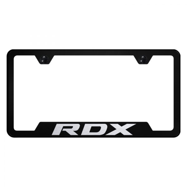 Autogold® - License Plate Frame with Laser Etched RDX Logo and Cut-Out