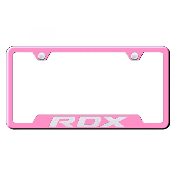 Autogold® - License Plate Frame with Laser Etched RDX Logo and Cut-Out