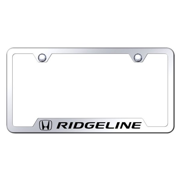 Autogold® - License Plate Frame with Laser Etched Ridgeline Logo and Cut-Out
