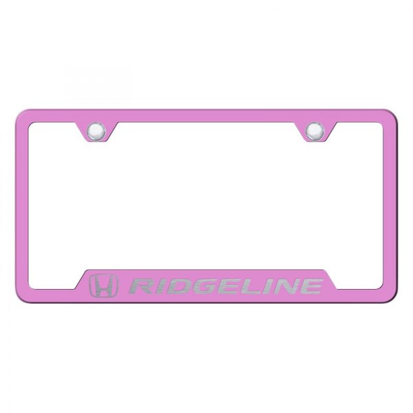 Autogold® - License Plate Frame with Laser Etched Ridgeline Logo and Cut-Out