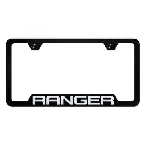 Autogold® - License Plate Frame with Laser Etched Ranger Logo and Cut-Out