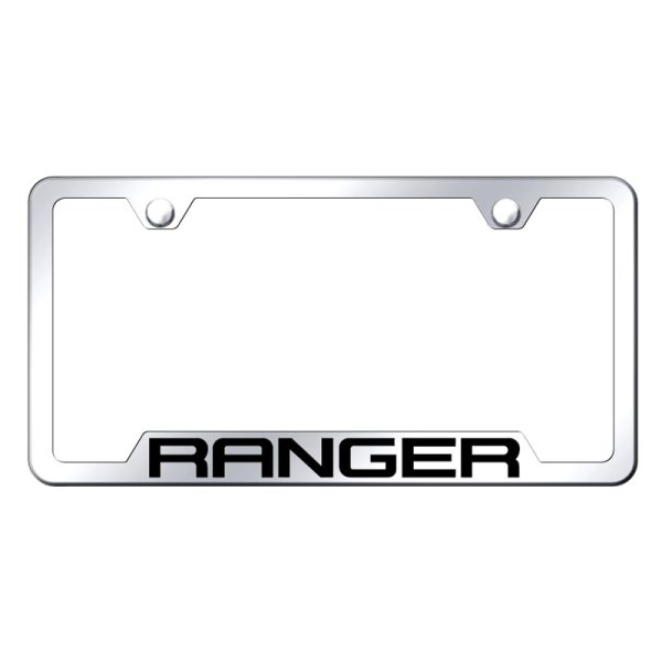 Autogold® - License Plate Frame with Laser Etched Ranger Logo and Cut-Out