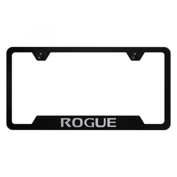 Autogold® - License Plate Frame with Laser Etched Rogue Logo and Cut-Out