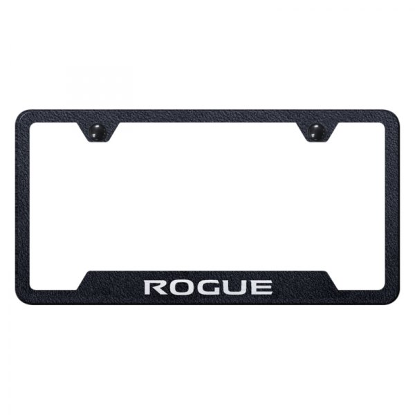 Autogold® - License Plate Frame with Laser Etched Rogue Logo and Cut-Out